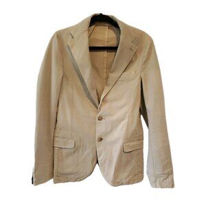 Scotch Soda Mens Jacket Blazer Sport  Coat  Tan Two Button Small 46